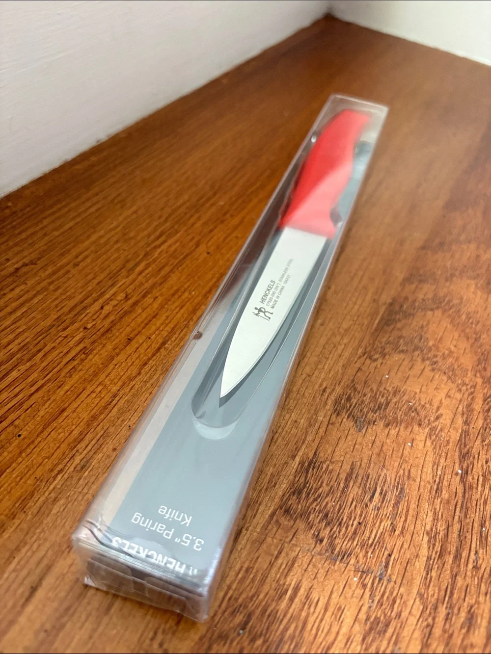 NWOT Henckels 3.5” Paring Knife with Red Handle